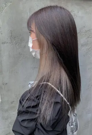 ロング カラー ヘアアレンジ yuka .のヘアスタイル