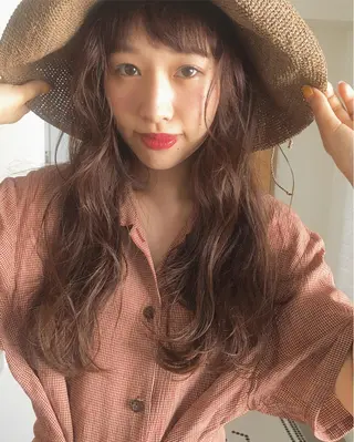 ロング カラー 透明感/レイヤー🎀 春カラー/エリコ🌈のヘアスタイル