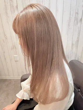 ロング ブリーチ特化🎖️ピ ンクカラー高橋さやかのヘアスタイル