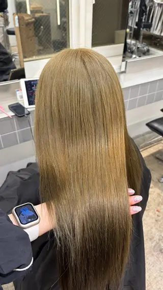 ロング るかハイトーンピンク カラー/プルエクステのヘアスタイル