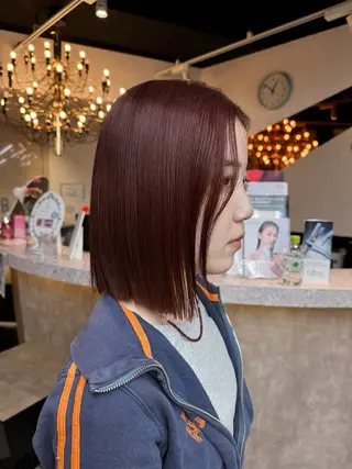 ミディアム カラー ヘアアレンジ メンズ 韓国×艶髪 さきのヘアスタイル