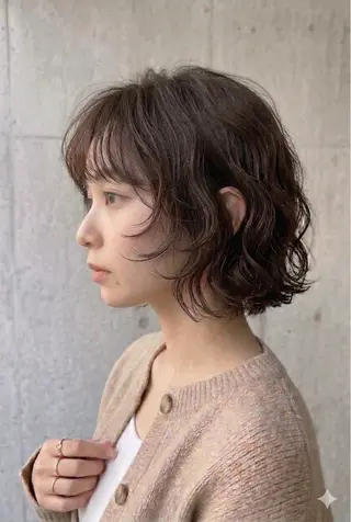 ミディアム パーマ メンズ特化／トレンド スタイル／白澤のヘアスタイル