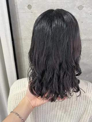 ミディアム ボブパーマコテ巻き風 パーマNo1深江秀平のヘアスタイル