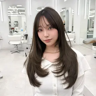 ロング カラー 韓国ヘア🇰🇷× 髪質改善🫧テルのヘアスタイル