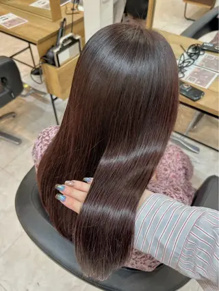 セミロング カラー y u i ★ 梅田美容室のヘアスタイル