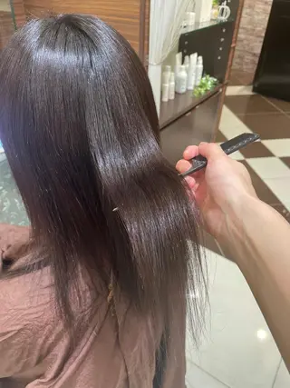 ロング 佐々木 麻純のヘアスタイル