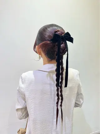 ロング 横浜/デザインカラー 個性派ヘアメ/まこのヘアスタイル