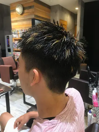 ショート カラー パーマ ヘアアレンジ メンズ キッズ ネイル マツエク・マツパ EnBlesS西宮 マンツーマン神道有基のヘアスタイル