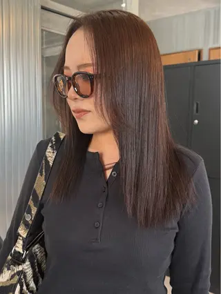 カラー noa / 郡山ボブ ×透明感カラーのヘアスタイル