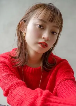 ミディアム カラー Geeks 渋谷所属・Morishita Miyuのヘアスタイル