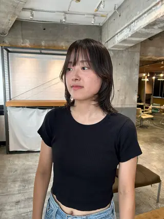 ミディアム カラー 海外レイヤー /NAGISAのヘアスタイル