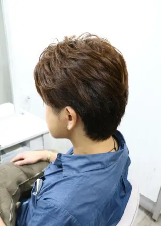 ショート メンズ フジタミキ ✨メテオ TR、ヘッドスパのヘアスタイル