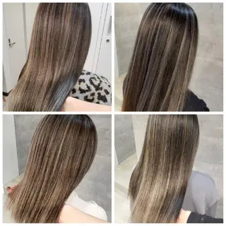 セミロング カラー ミルクティー特化 🌈島内　琢真🌈のヘアスタイル