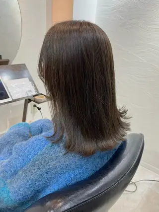 セミロング カラー 【ニュアンスカラー・ 髪質改善】スズキカナのヘアスタイル