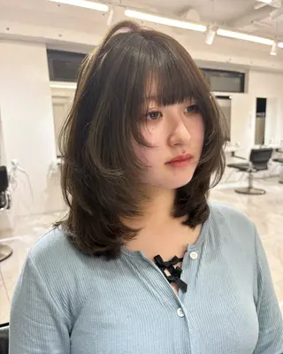 ミディアム 🩶大人韓国ヘア 渋谷/Satsukiのヘアスタイル