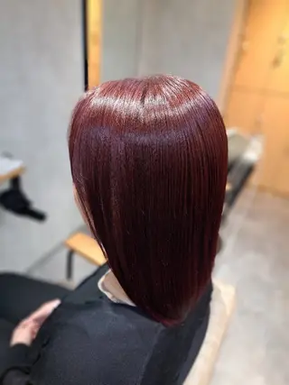 ミディアム カラー レイヤー/透けカラー ✨KANAのヘアスタイル
