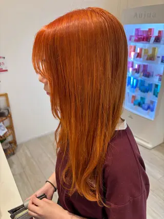 セミロング カラー 黒川 真伍のヘアスタイル