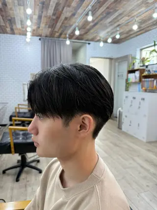 ミディアム メンズ 森田稔將 メンズ特化美容師のヘアスタイル