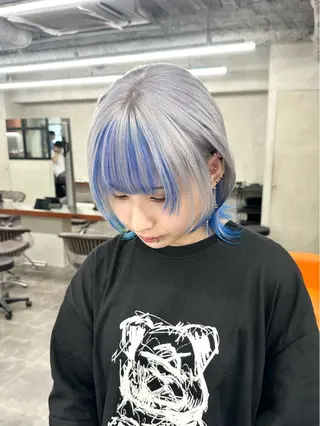 ミディアム カラー nico TOKYO 渋谷所属・ブリーチ ハイトーン 特化🌈フジタハルキのヘアスタイル