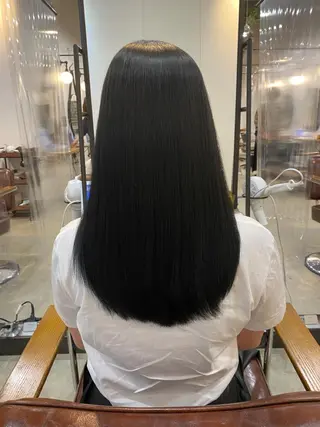 ロング カラー パーマ Lolonois梅田 スタッフのヘアスタイル