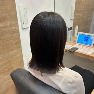 パーマ 艶感カラー/オリーブ アレンジ：♡のヘアスタイル