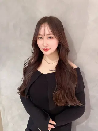 ロング カラー 平尾 樹里のヘアスタイル
