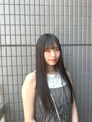 ロング 韓国レイヤー 🎀ダブルカラーのヘアスタイル