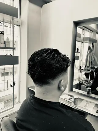 ショート パーマ メンズ 池袋メンズパーマ フェード純平のヘアスタイル