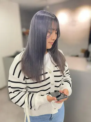 ロング ハイトーンエクステ 🎩カズキ🎩のヘアスタイル