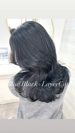 セミロング カラー 🦋高瀬寛菜🦋 韓国/ブリーチのヘアスタイル