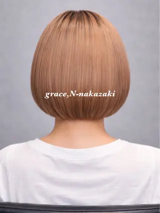 ミディアム 恵/艶髪カラー× 髪質改善/中崎町のヘアスタイル