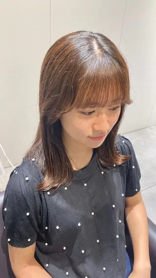ミディアム 馬場 紅亜のヘアスタイル