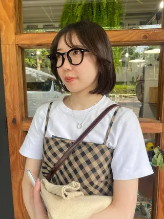 ショート なぎ🌿.∘[ボブ, ニュアンスカラー]のヘアスタイル