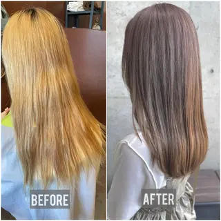 ロング カラー 日高 香織のヘアスタイル