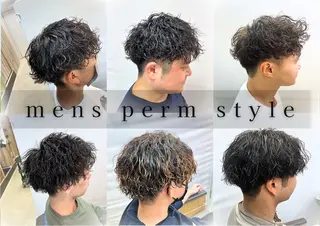 パーマ メンズ 柴田 将のヘアスタイル