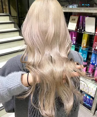 ロング カラー メンズパーマ 新宿 yudaiのヘアスタイル