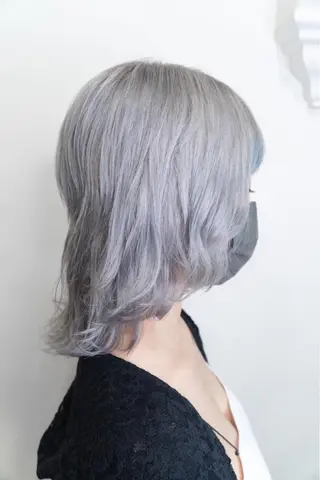 ミディアム カラー ✨デザインカラー✨ ハイトーン　森貴章のヘアスタイル