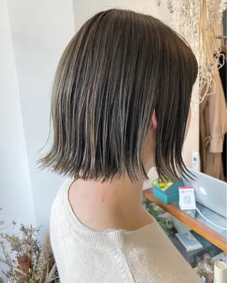 ショート カラー パーマ OVER→三軒茶屋 /縮毛矯正・髪質改善のヘアスタイル