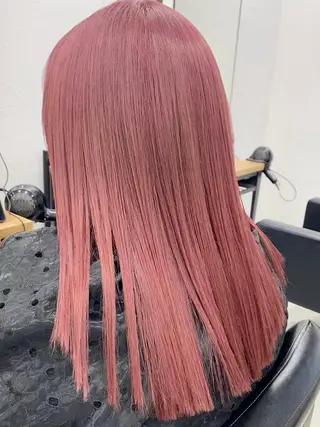 カラー 🎀 のえか/ハイ トーン/ピンク🤍のヘアスタイル