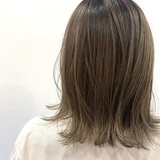ミディアム カラー 透明感カラー/京橋/ reikoのヘアスタイル