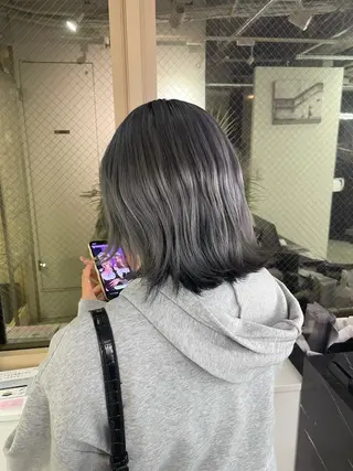 ショート カラー 🌈プルエクステ& ハイトーン🌈関飛鳥のヘアスタイル