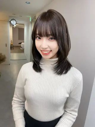 ミディアム 韓国レイヤー/ハイ トーン/優太のヘアスタイル