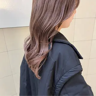 セミロング 【韓国艶カラー🎀】 添田 菜摘のヘアスタイル