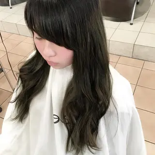 セミロング ロング カラー _WHITE高槻店 yusukeのヘアスタイル