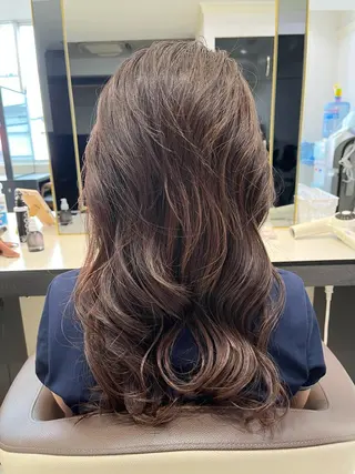 ロング カラー ヘアアレンジ 小田切 栄司のヘアスタイル