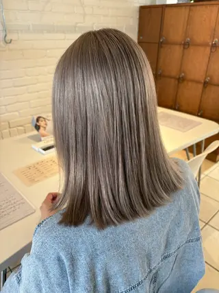 ミディアム カラー 春日井/ハイトーン /高発色カラー/中村のヘアスタイル