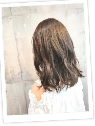 セミロング カラー パーマ ヘアアレンジ メンズ キッズ ネイル マツエク・マツパ EnBlesS西宮 マンツーマン神道有基のヘアスタイル