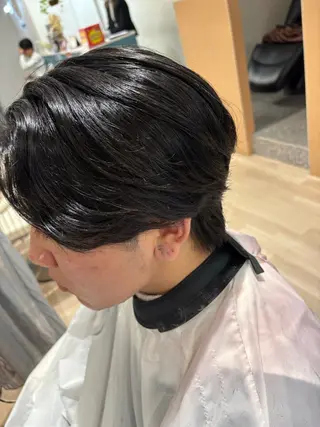 メンズ 艶カラー/レイヤー /chere 金剛店のヘアスタイル