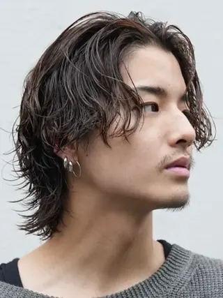 ミディアム メンズ fifth/原宿/ シャドウパーマ/カズのヘアスタイル