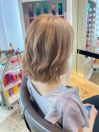 ミディアム 奥野 貴哉のヘアスタイル